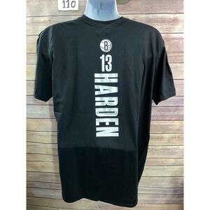 Fanatics James Harden Brooklyn Nets T Shirt Mens XL Black Cotton Crew New